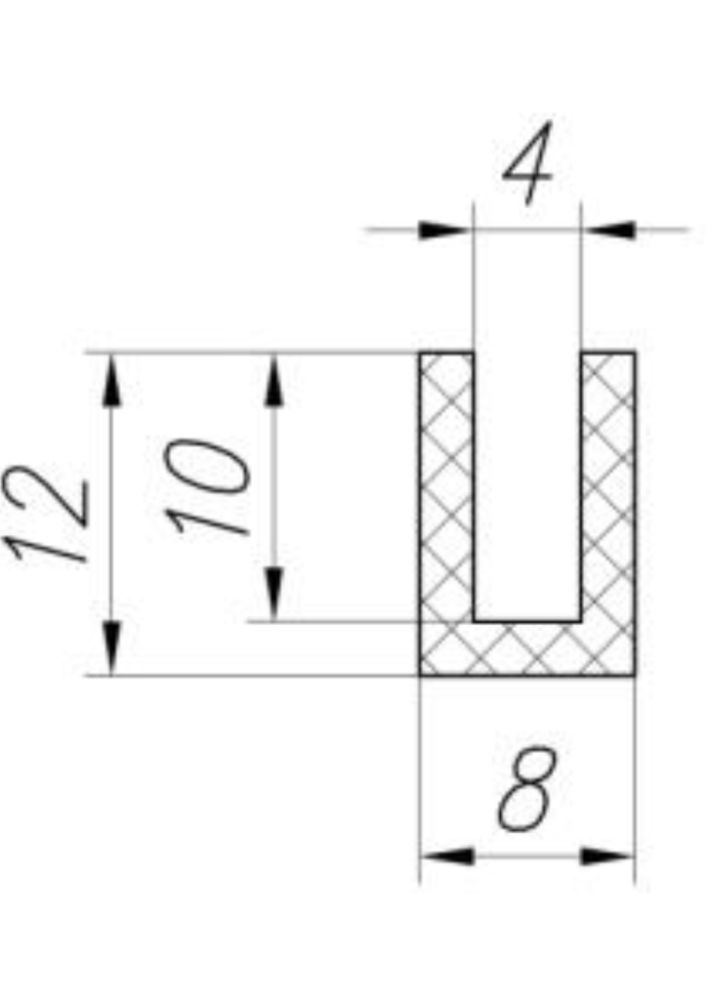 Уплотнение 29706РТМ32ЦВ206-80 П-образный профиль 4х10х12 