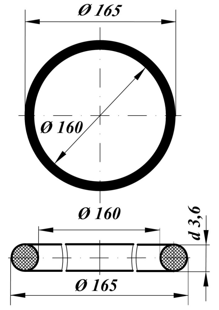 Кольцо 160-165-36-2-HNBR90