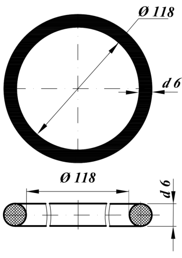 Кольцо уплотнительное 6Д49.35.49 (Д217.00.47)